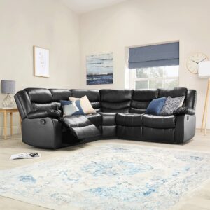 5 Seater Corner Roma Recliner Leather Sofa